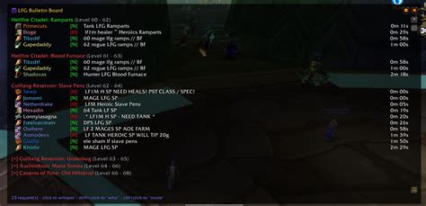 lfg bulletin board addon.